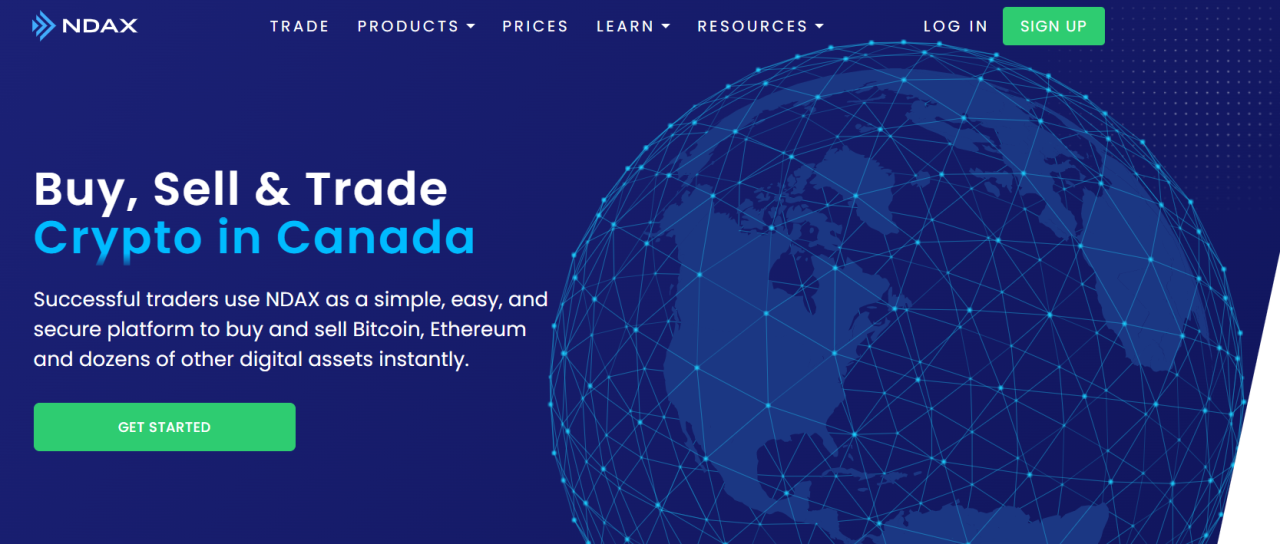 NDAX Canada Inc review: fees and trading options